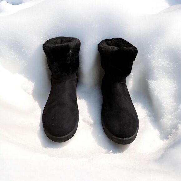 Primark Shoes - Primark Women’s Black Faux Fur Lined Boots  Cozy & Warm Size 8